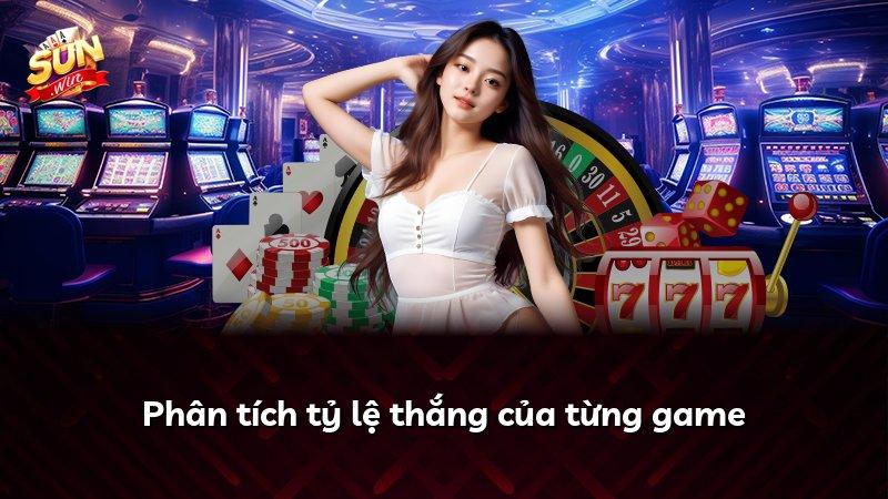 Phân tích tỷ lệ thắng của từng game